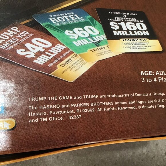 Donald Trump Board Game- Parker Brothers Game - Picture 6 of 8